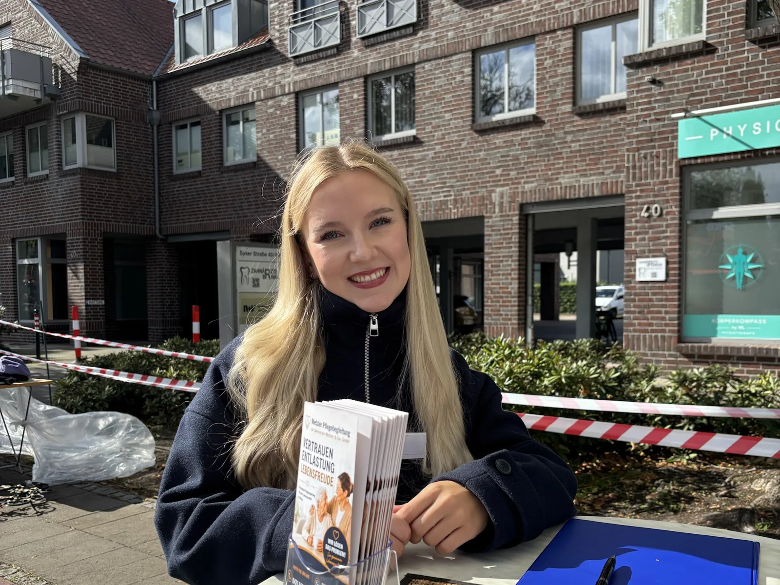 Isabel Schmal von Metzler Pflegebegleitung auf dem Brinkumer Markt